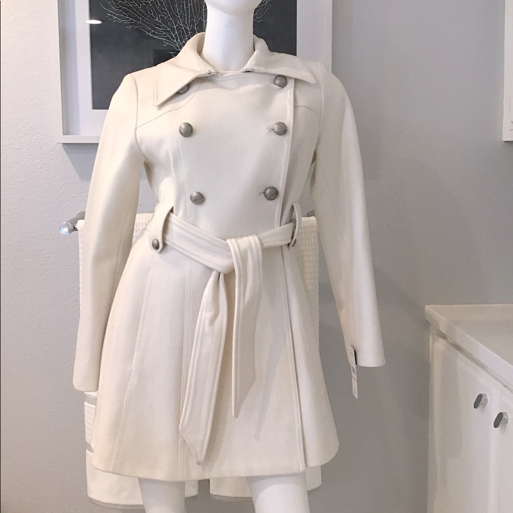 Double breasted wool coat